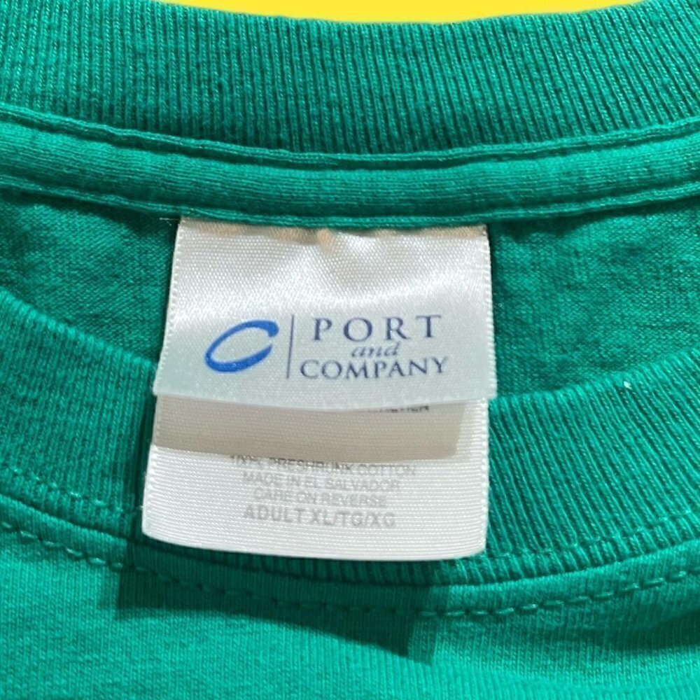 Green mens trucker t shirt - Picture 7 of 7